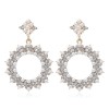 Fashion Simple   Pearl  Gemstone Earrings Nhsc289511