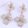 925 Silver  Korean Fashion  Flower Exaggerated Earrings Nhsc289974