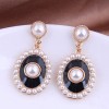 Korean Fashion Simple  Oval Shape Earrings Nhsc289982