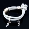 Wild Simple Drop Pendant Leather Bracelet Nhsc292175