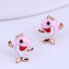 Korean Fashion Sweet Ol Cute Dolphin Personality Earrings Nhsc292182