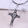 Fashion Retro Cross Skull Exaggerated Personality Necklace Nhsc294008