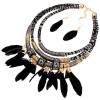 Simple Feather Tassel Wild Necklace Nhsc294021