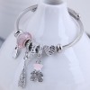 Fashion Metal Wild Simple Flash Diamond Cute Bear Bracelet Nhsc299140