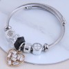 Fashion Metal Wild Simple Wild Bright Love Pendant  Bracelet Nhsc299886