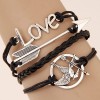 Retro Creative Love Bow Arrow Peace Bird Bracelet Nhsc301723