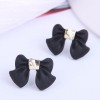 Korean Fashion Sweet Ol Bow Earrings Nhsc301735