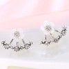 Korean Fashion Sweet Flower Zircon Earrings Nhsc301749