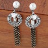 Simple Tassel Exaggerated Earrings Nhsc301761