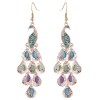 Fashion Metal Simple Peacock Earrings Nhsc301762