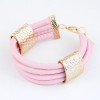 Fashion Metal Simple Leather Bracelet Nhsc317059