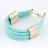 Fashion Metal Simple Leather Bracelet Nhsc317059