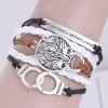 Retro Creative Handcuffs Multilayer Bracelet Nhsc318583