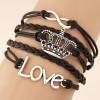 Creative Alloy Multilayer Braided Bracelet Nhsc318585