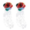 Exquisite Rose Pearl Earrings Nhsc318593