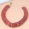 Korean Rhinestone Alloy Bracelet Wholesale Nhsc347568