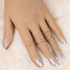 Fashion Metal Undulating Sevenpiece Combination Ring Nhsc366120