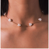 Toppinggoods Jewelry Wholesale Heartshaped Pearl Short Necklace Nhsc374281
