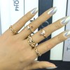 Toppinggoods Jewelry Wholesale Metal Three Hollow Fivepiece Ring  Nhsc374284
