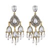 Toppinggoods Jewelry Wholesale Fashion Metal Shining Gemstone Water Drop Earrings Nhsc378621