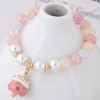 Toppinggoods Jewelry Wholesale Simple Glass Crystal Stone Ceramic Lucky Cat Bracelet Nhsc378623