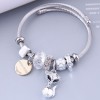 Toppinggoods Wholesale Jewelry Fashion Metal Lettering Disc Cat Pendant Bracelet Nhsc383162