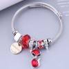 Toppinggoods Wholesale Jewelry Fashion Metal Lettering Disc Cat Pendant Bracelet Nhsc383162