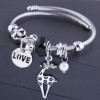 Toppinggoods Wholesale Jewelry Fashion Metal Letter Deer Pendant Bracelet Nhsc387973