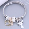 Toppinggoods Wholesale Jewelry Fashion Metal Angel Cat Pendant Geometric Bracelet Nhsc387994