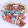 Wholesale Bohemia Metal Tree Of Life Tassels Beads Multilayer Bracelet Toppinggoods  Nhsc398192