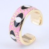 Wholesale Fashion Contrast Dripping Oil Eye Alloy Opening Ring Toppinggoods  Nhsc398197