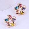Wholesale Fashion Color Flash Diamond Stud Earrings Toppinggoods  Nhsc400729