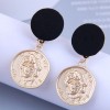 Wholesale Fashion Portrait Coin Pendent Earrings Nhsc400983