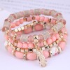 Wholesale Fashion Metal Owl Candy Beads Multilayer Bracelet Toppinggoods  Nhsc400994
