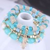 Wholesale Fashion Metal Owl Candy Beads Multilayer Bracelet Toppinggoods  Nhsc400994