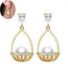 Korean Fashion Hanging Basket Pearl Earrings Wholesale Toppinggoods  Nhsc410686