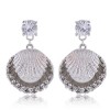 Fashion Shell Pearl Alloy Diamond Earrings Wholesale Toppinggoods Nhsc410687