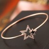 Fashion Diamond Fivepointed Star Alloy Bracelet Wholesale Toppinggoods  Nhsc414821