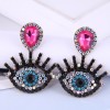 Fashion Metal Flashing Diamond Devils Eye Earrings Wholesale Toppinggoods  Nhsc419957