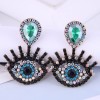 Fashion Metal Flashing Diamond Devils Eye Earrings Wholesale Toppinggoods  Nhsc419957