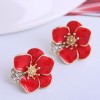 Korean Fashion Alloy Petal Stud Earrings Wholesale Toppinggoods  Nhsc423493