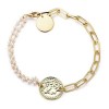 Fashion Metal Pearl Splicing Chain Coin Bracelet Wholesale Toppinggoods  Nhsc423497