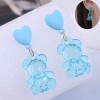Fashion Transparent Bear Stud Earrings Wholesale Toppinggoods Nhsc426478