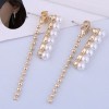 Fashion Pearl Tassel Stud Earrings Wholesale Toppinggoods Nhsc426480