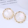 Korean Style Round Stud Earrings Wholesale Toppinggoods  Nhsc430164