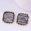 925 Silver Needle Exquisite Korean Fashion Sweet Ol Simple Square Elegant Temperament Earrings Nhsc436006