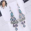 European And American Fashion Simple Metal Accessories Peacock Temperament Exaggerated Earrings Nhsc436015