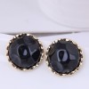 925 Silver Needle Exquisite Korean Fashion Sweet Ol Simple Round Elegant Temperament Stud Earrings Nhsc438793