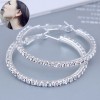 40mm Fashion Full Diamond Large Circle High Quality Earrings Nhsc445912