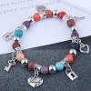 Simple Heart Key Lock Multielement Pendant Turquoise Temperament Bracelet Nhsc445918